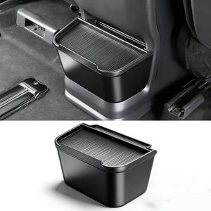 JYCDC Rear Center Console Trash Can Compatible with Toyota Sienna 2026 2025 2024 2023 2022 Accessories, Second Row Cup Holder with Lid, 2nd Row Garbage Bin Organizer Interior Parts (Black)