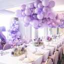 PartyWoo 50pcs Pearl Light Purple Balloons, 12inch, Latex, for Balloon Garland, Birthday, Wedding Decorations