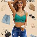 Avidlove Lace Bralettes for Women Spaghetti Adjustable Strap Tank Camisole No Underwire Crop Top