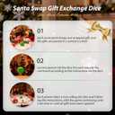 2025 Santa Swap Gift Exchange Dice,Advent Calendar 2025,24 Days Christmas Countdown Gift with Dice Set,Stocking Stuffers for Men Women Adults Couples,Anniversary Christmas Birthday Wedding Gifts