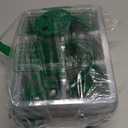 MIXC Seed Starter Kit with Grow Light, Elevated Seedling Tray Kit with Adjustable Humidity Dome and Clear Cell Tray, 12 Full Spectrum Led Beads for Seed Starting Greenhouse, 4 Pack, Green