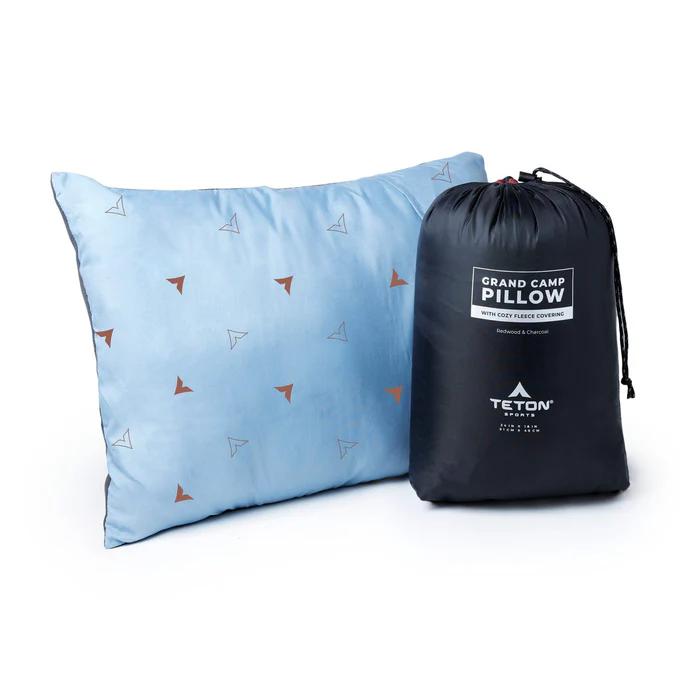 TETON Sports Grand, Bluestone/Charcoal Camp Pillow, Large
