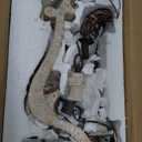 LOG BARN Farmhouse Chandelier Handmade Wood 3 Lights Fixtures Hanging for Dining Room, Foyer, Kitchen Island and Hallway