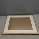 puthiac 16x20 Solid Oak Wood Picture Frame, Fits 12x16 with Mat or 16x20 Without Mat, Wall Display Only, Vertical or Horizontal, Plexi Front, 1 Pack, Natural Oak