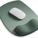 ErgoFlow Gel Wrist Rest Mouse Pad - Ergonomic Cushion for Desk, Cute Aesthetic Computer Decor for Women; Small Mousepad Mat&Laptop Pads - Office, Home Support & Ergo Accessories Supplies(03Sage Green)
