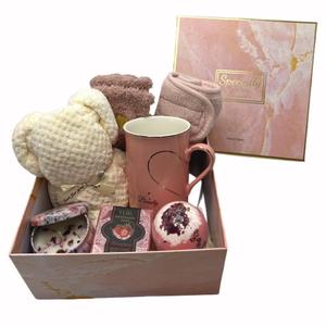 Spa Gift Baskets for Women,Luxury Self Care Gifts for Mom,Get Well Soon Gifts for Friend,Thank You Relaxing Box Gifts for Women 20th,30th,40th,50th,60th 70th 75th Birthday,Anniversary (Pink)
