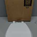 Mayfair Cassel Slow Close Toilet Seat, Easy Clean, Non Slip Premium Wood Seat, Easy Install, Made in USA, Round, White
