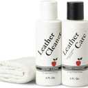 Apple Brand Leather Cleaner & Conditioner Kit - for Use On Leather Purses, Handbags, Shoes, Boots & Accessories - Safe On Colored and Natural Leather