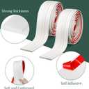 Sasylvia 2 Pcs Flexible Baseboard Molding Trim 4 Inch x 16 Feet Self Adhesive Vinyl Wall Base Peel and Stick Rubber Wall Base Trim Molding Flexible Floor for Floors(Cream White)