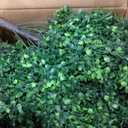 JTING' CHOISIR Set of 2 Artificial Boxwood Topiary Ball Trees with Ground Spike, 26 Inches UV Resistant Fake Plant Bushes Shrubs, for Indoor Outdoor Front Porch Garden (Boxwood)