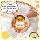 2 Pack Keyrose Best Friend Birthday, Cute Mini Positive Crochet Taco, Small Funny Handmade Emotional Support Taco