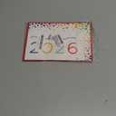 Podagree (5.3x8in Hello 2026 New Year Card with Envelope, Colorful Star Confetti Design, Minimalist Modern Greeting for Friends, Family, Coworkers, Celebration of New Beginnings and Joy (Xmas 11), Set of 2