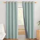 Rutterllow 100% Blackout 340 GSM Curtains 2 Panels, Full Shade 84 Inches Long Complete Drapes for Living Room, Thermal Insulated Bedroom Window Treatment Drapes (Teal, 52 x 84 inch)