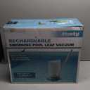 Rechargeable Pool Leaf Vacuum, 83GPM Powerful Suction Cordless Pool Skimmer for Inground & Above Ground Pools with 6.6Gal Leaf Catcher Bag and Telescopic Pole for Heavy Debris Areas