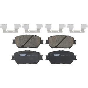TRW Pro TRC0908 Disc Brake Pad Set For Toyota Camry 2002-2006, Front, And Other Applications