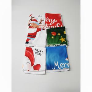 Classic Turkish Towels 6 Pieces of Cute Embroidered Christmas Fingertip Towels, Fancy Holiday, Seasonal Turkish Combed Cotton Kitchen Towels | Christmas Pals Set
