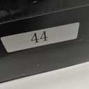 Christmas Santa Boots, Men's Wide Calf Santa Combat Boots with White Fur for Halloween Christmas Costume (Black)