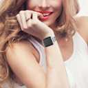 OULUCCI Compatible with Apple Watch Band 38mm 40mm 41mm 42mm 44mm 45mm 46mm 49mm, Women Strap For iwatch Series 11 10 9 8 7 6 5 4 3 2 1 SE SE2,D-Shape (Silver)