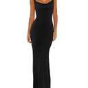 REORIA Women's Summer Cowl Neck Mesh Sleeveless Tank Dress Sexy Double Lined Bodycon Maxi Long Dresses Black Medium