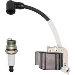 753-06303 Ignition Coil with Spark Plug for Troy-Bilt TB21EC TB22EC TB32EC TB2040XP TB2044XP, for MTD 316.711020 316.711021 316.711170 316.711190 String Trimmer