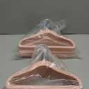 Veeyidd Kids Velvet Clothes Hangers, Non Slip Baby Hangers Pink (11.6" Inch 40 Pack)