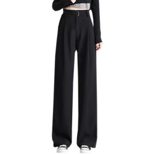 Betusline Women's Wide Leg Long Dress Pants High Waisted Business Casual Straight Office Trousers, XX-Large