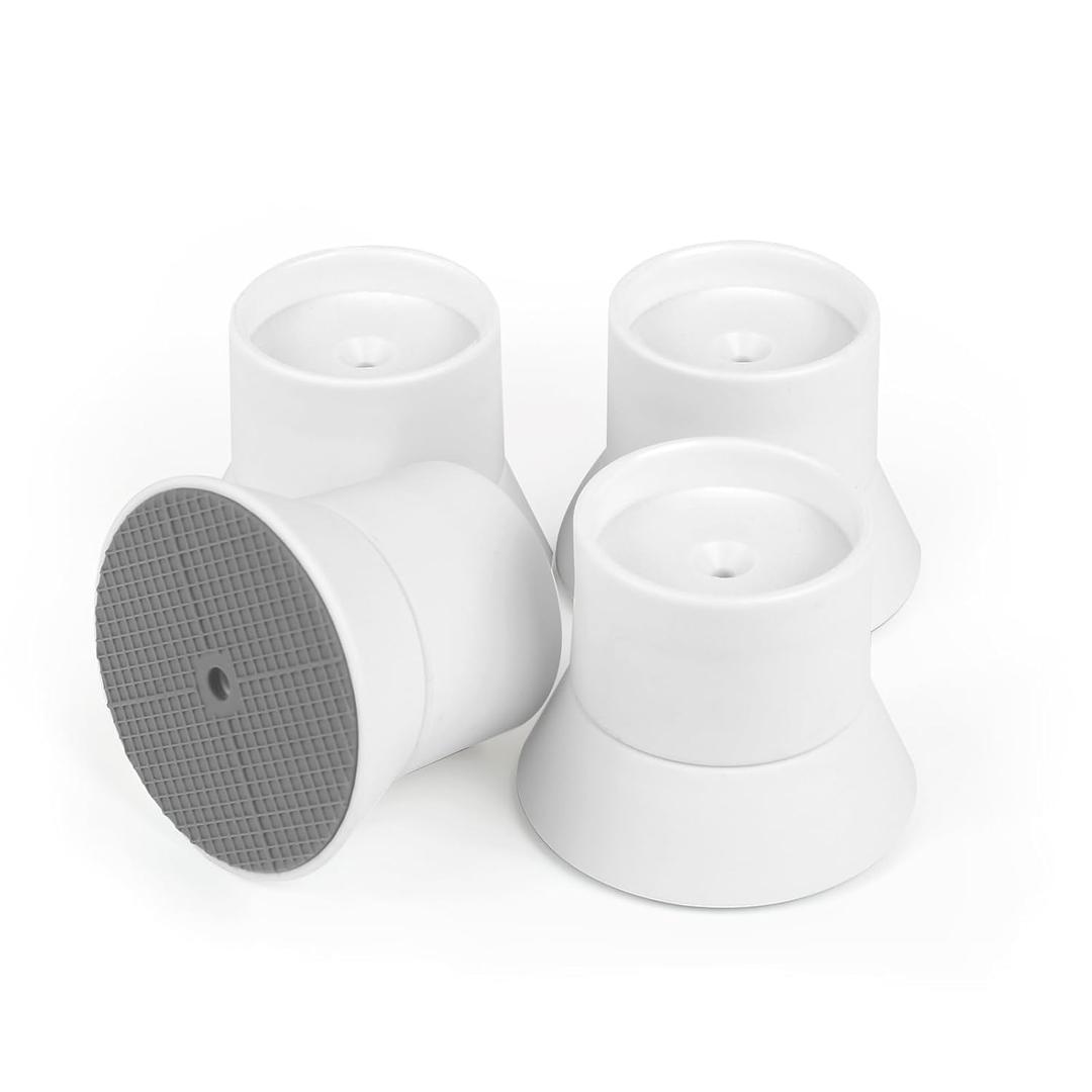 Mumeasy 4 Pack Baby Gate Wall Protector Extender Pressure Mounted Child Safety Gate Extension Kit Extends 0.864.1 in, Protects Walls & Doorways from Pet & D Gates, Works on Stairs & Door, White