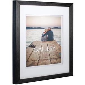 Malden International Designs Black 8x10/11x14 Bevel Matted Photo Frame