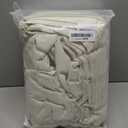 Pinch Pleated Curtains 100% Blackout Linen Curtains 108 Inches Long for Bedroom Living Room, Creamy Beige Memory Trained Thermal Insulated Room Darkening Window Drapes with Hooks 2 Panels 40"Wx108"L