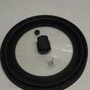 Microwave Splatter Cover Glass Splatter Guard Lid with Collapsible Silicone for Food Pot Cover Plate Cover 10.8 inch Black