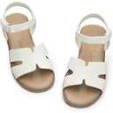 Girls Sandals Kids Open Toe Flat Sandals Ankle Strap Dress Shoes for Toddler Little Big Kid 3