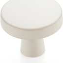 Ravinte 10 Pack Drawer Pulls 1-1/4 Inch White Kitchen Cabinet Knobs Solid Round Dresser Handles for Simple Cupboard Hardware