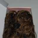 REECHO Curly Hair Extensions, 4PCS 16 inch Clip in Hair Extensions Lace Weft Short Curly Hair Extensions Clip Ins Invisible Natural Hairpieces for Women, Light Brown