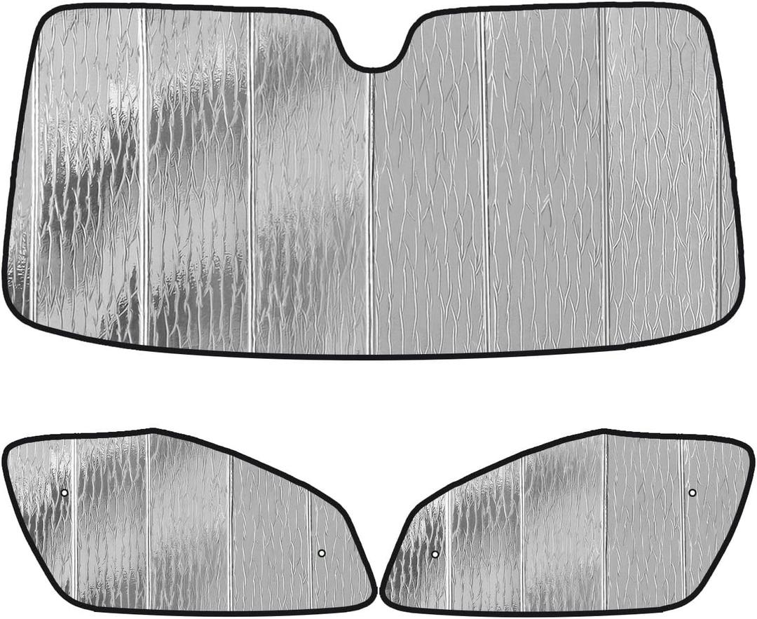 Pigenius Windshield Sunshade and Front Side Window Sun Shades (2Pcs) for Mercedes-Benz Sprinter 2019-2025 - AstraGuard