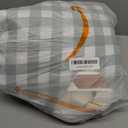 Genovega Waterproof Picnic Blanket Beach Outdoor Camping Mat Extra Large Foldable Cute Big Travel Essential Accessories Gift Park Patio Lawn Garden Grass Ground PlayMusic Festival Concert Must Have (6'8" x 6'8" (Square), Green and White)