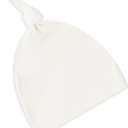 Colored Organics Baby Organic Cotton Knotted Hat - Infant Knit Cap - Newborn Boys and Girls (0-3 Months, Ivory)