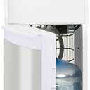 Igloo Bottom-Loading Water Dispenser  Water Cooler Dispenser with Hot, Cold & Temperature Settings- Electric Water Dispenser Fits 3- & 5-Gallon Jugs with Child Safety Lock Office Use White Stainless