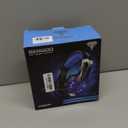 BENGOO G9000 Stereo Gaming Headset for PS4 PC Xbox One PS5 Controller, Noise Cancelling Over Ear Headphones with Mic, LED Light, 7.1 Surround Sound, Soft Memory Earmuffs for Nintendo Xbox Series X|S (Blue)