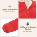 BFUSTYLE Toddler Winter Coats Hooded Infants Fleece Jacket Thickened Jacket for Baby Girls Boys 1-5T (Red)