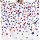 4th of July Throw Blanket, American Flag Blue and Red Stars Throw Blankets, Memorial Day Independence Day Patriotic Lightweight Soft Warm Cozy for All Season 40x50 inches