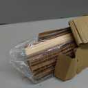 LazBlinds No Drill Bamboo Roman Shades, 25x64, Ceylon Light Russet