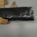 Wintop 16.5" Round Vinyl Placemats Hollow Out Design, Set of 6, Gradual Raindrop Functional Mat for Dining Table Durable Non-SlipBlack