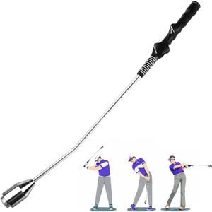 Golf Grip Swing Training Aid, Golf Grip Trainer for Warm-up, Golf Training aid, Golf Swing Trainer, Golf Grips, Right-Handed Grip Trainer Golf Club, Weighted Golf Swing Trainer