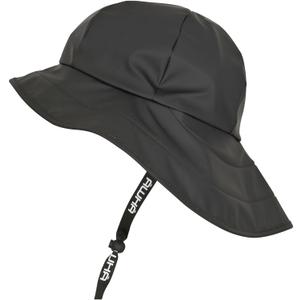 AWHA Souwester, Rain Hat - Waterproof Cap with Wide Brim and Earflaps (One Size, Black)