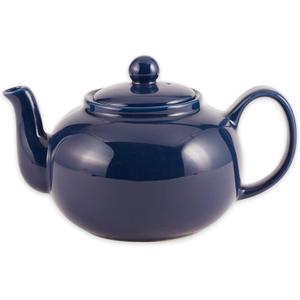 RSVP Large Stoneware 6-Cup Teapot, Blue