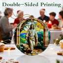 2 x Jesus Ornament | Christian Christmas Ornaments, Religious Christmas Decorations, Hanging Ornaments for Tree | Christian Home Decor | Christian Gift, Religious Gift, Lord Jesus Gifts for Easter