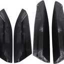 NewYall Black Roof Luggage Cargo Rail Rack End Cap Cover Set for Toyota Highlander 2008-2013 Protection Shell Trim