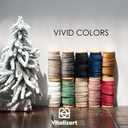 3 x Vitalizart Camel Velvet Ribbon Set 3/8"" x 15 Yd Wooden Spool Fabric Trim 3 Rolls * 5 Yd for Christmas Wreath Decoration Handmade Craft Ornaments Gift Wrapping & Bow Making