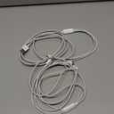 Multi Charger Cable 6Ft 2Pack, 3 in 1 Charging Cord, Universal Phone Charger, Multiple Charger Wire USB-A to Lightning/USB-Type C/Micro USB Connectors for Cellphone, Tablets and More (Charging Only) (White)