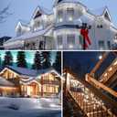 Icicle Christmas Lights Outdoor, 40Ft 432 LED Waterproof White Icicle Lights for Outside, 8 Lighting Modes Connectable String Light with Remote,Timer, 81 Drops Christmas Decorations for House Eaves